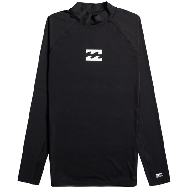 2026 Billabong Mens Waves All Day UV50 Long Sleeve Rash Vest EBYWR00102 - Black